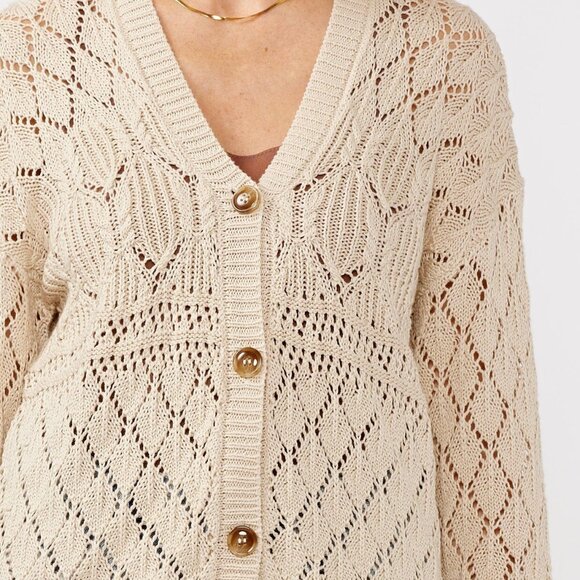 Out and About Pointelle Cardigan - Picture 2 of 3